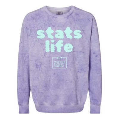 Australian Bureau Of Statistics Stats Life Colorblast Crewneck Sweatshirt