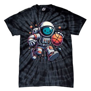 Astronaut Basketball Outer Space: Dunk Your Way Through The Cosmos Tie-Dye T-Shirt