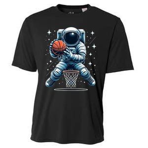 Astronaut Basketball Outer Space: Dunk Your Way Through The Cosmos Cooling Performance Crew T-Shirt