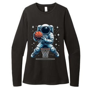 Astronaut Basketball Outer Space: Dunk Your Way Through The Cosmos Womens CVC Long Sleeve Shirt