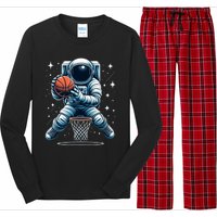 Astronaut Basketball Outer Space: Dunk Your Way Through The Cosmos Long Sleeve Pajama Set