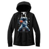 Astronaut Basketball Outer Space: Dunk Your Way Through The Cosmos Women's Fleece Hoodie