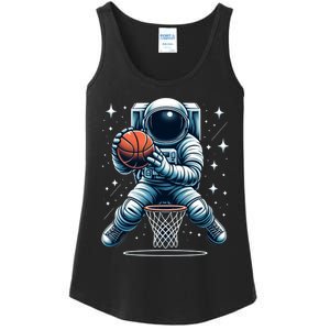 Astronaut Basketball Outer Space: Dunk Your Way Through The Cosmos Ladies Essential Tank