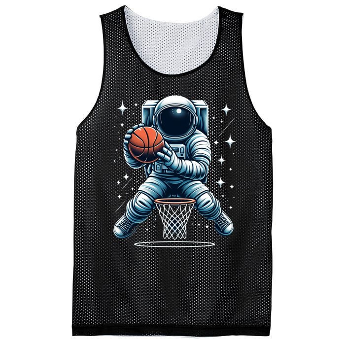 Astronaut Basketball Outer Space: Dunk Your Way Through The Cosmos Mesh Reversible Basketball Jersey Tank