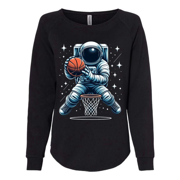 Astronaut Basketball Outer Space: Dunk Your Way Through The Cosmos Womens California Wash Sweatshirt