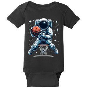 Astronaut Basketball Outer Space: Dunk Your Way Through The Cosmos Baby Bodysuit