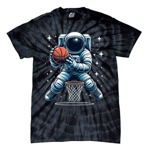 Astronaut Basketball Outer Space: Dunk Your Way Through The Cosmos Tie-Dye T-Shirt