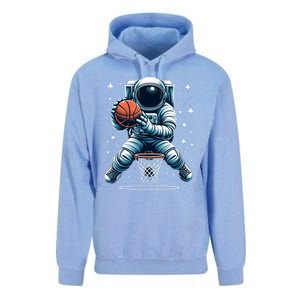 Astronaut Basketball Outer Space: Dunk Your Way Through The Cosmos Unisex Surf Hoodie