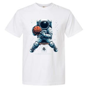 Astronaut Basketball Outer Space: Dunk Your Way Through The Cosmos Garment-Dyed Heavyweight T-Shirt