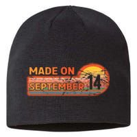 Awesome Born On 14th Birthday Vintage Made On September 14 Sustainable Beanie