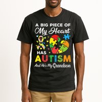 A Big Piece Of My Heart Has Autism and He's My Grandson Tall T-Shirt