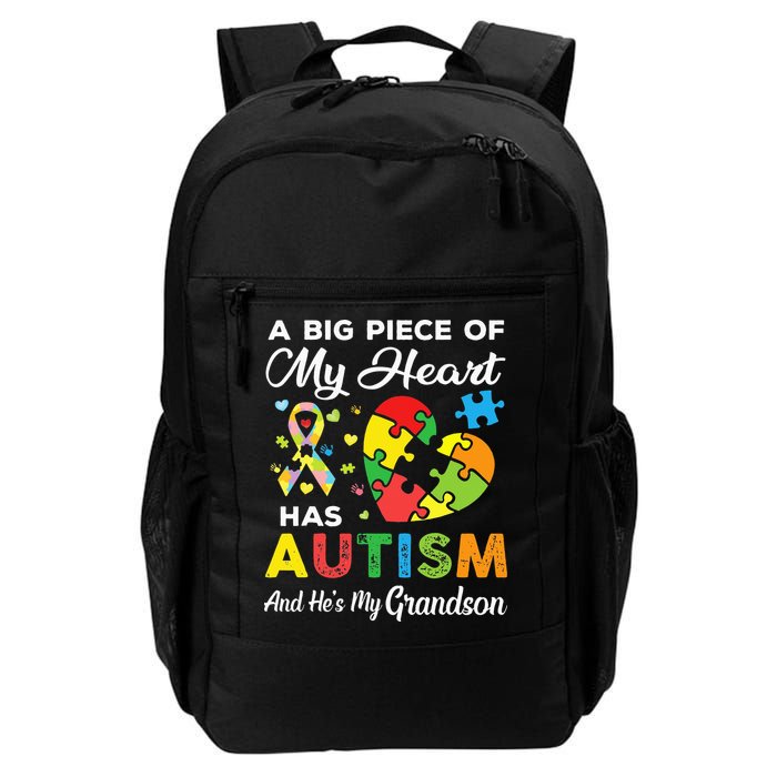 A Big Piece Of My Heart Has Autism and He's My Grandson Backpack