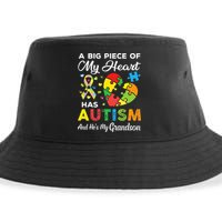 A Big Piece Of My Heart Has Autism and He's My Grandson Sustainable Bucket Hat