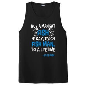 Anti Biden Political Impeach Biden Buy A Man Eat Fish PosiCharge Competitor Tank