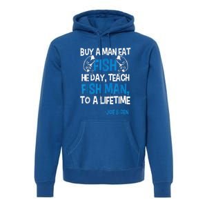 Anti Biden Political Impeach Biden Buy A Man Eat Fish Premium Hoodie