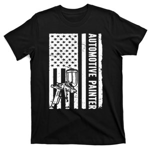 Auto Body Painter USA Flag Automotive Painter T-Shirt