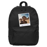 Aliens Building Pyramids Ufo Conspiracy Theory Sarcasm 16 in Basic Backpack