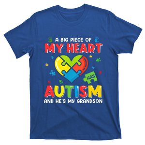 A Big Piece Of My Heart Has Autism And He's My Grandson Gift T-Shirt