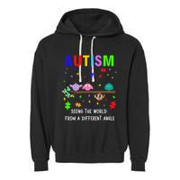 Autism Bird Puzzle Seeing The World From A Different Angle Gift Garment-Dyed Fleece Hoodie