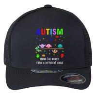 Autism Bird Puzzle Seeing The World From A Different Angle Gift Flexfit Unipanel Trucker Cap