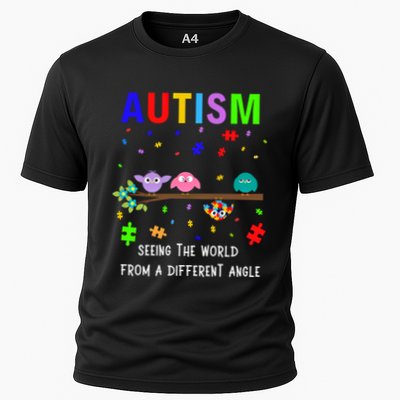 Autism Bird Puzzle Seeing The World From A Different Angle Gift Performance Shirt