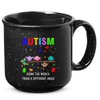 Autism Bird Puzzle Seeing The World From A Different Angle Gift 15oz Campfire Ceramic Mug
