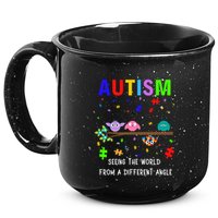 Autism Bird Puzzle Seeing The World From A Different Angle Gift 15oz Campfire Ceramic Mug