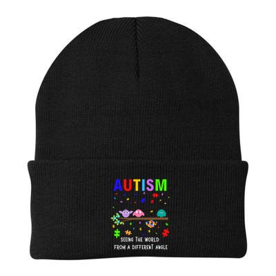 Autism Bird Puzzle Seeing The World From A Different Angle Gift Beanie