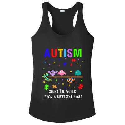Autism Bird Puzzle Seeing The World From A Different Angle Gift Ladies PosiCharge Competitor Racerback Tank