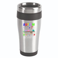 Autism Bird Puzzle Seeing The World From A Different Angle Gift 16oz Travel Tumbler