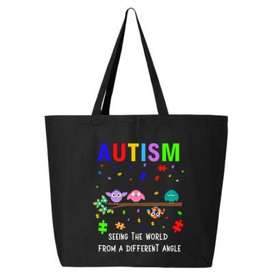 Autism Bird Puzzle Seeing The World From A Different Angle Gift 25L Jumbo Tote