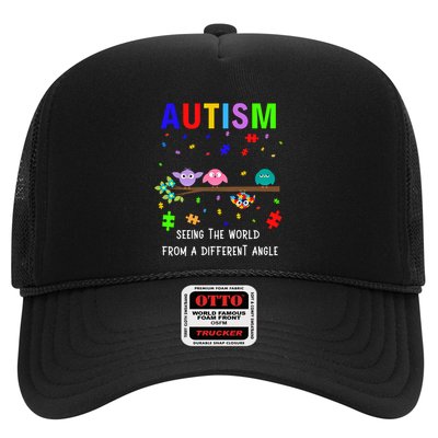 Autism Bird Puzzle Seeing The World From A Different Angle Gift Trucker Hat