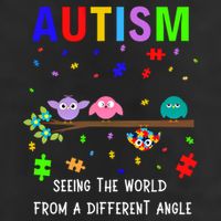 Autism Bird Puzzle Seeing The World From A Different Angle Gift Trucker Hat