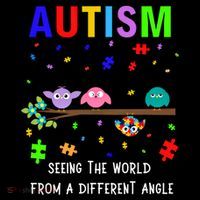 Autism Bird Puzzle Seeing The World From A Different Angle Gift Crop Top