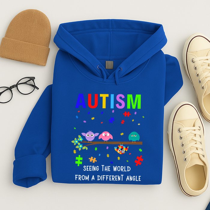 Autism Bird Puzzle Seeing The World From A Different Angle Gift Hoodie