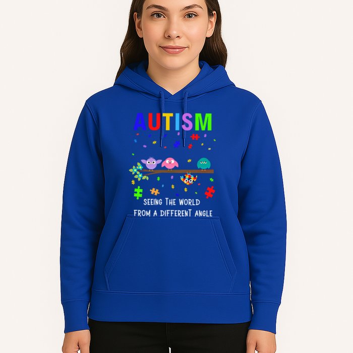 Autism Bird Puzzle Seeing The World From A Different Angle Gift Hoodie