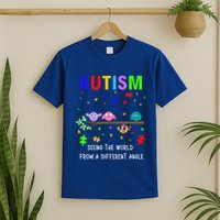 Autism Bird Puzzle Seeing The World From A Different Angle Gift T-Shirt