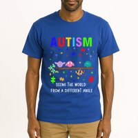 Autism Bird Puzzle Seeing The World From A Different Angle Gift Tall T-Shirt