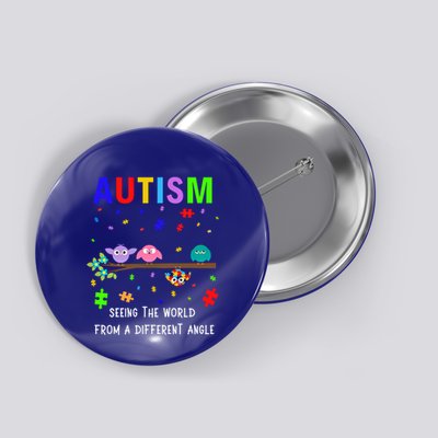 Autism Bird Puzzle Seeing The World From A Different Angle Gift Button