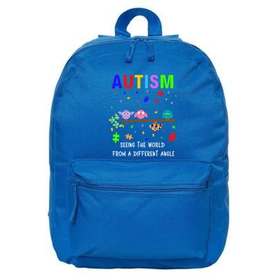 Autism Bird Puzzle Seeing The World From A Different Angle Gift 16 in Basic Backpack