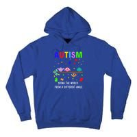 Autism Bird Puzzle Seeing The World From A Different Angle Gift Tall Hoodie
