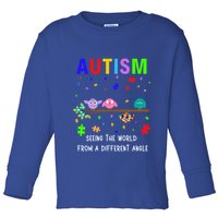 Autism Bird Puzzle Seeing The World From A Different Angle Gift Toddler Long Sleeve Shirt