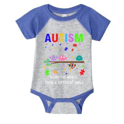 Autism Bird Puzzle Seeing The World From A Different Angle Gift Infant Baby Jersey Bodysuit