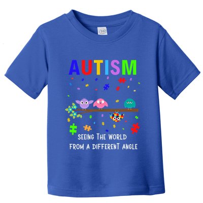 Autism Bird Puzzle Seeing The World From A Different Angle Gift Toddler T-Shirt