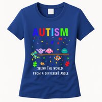 Autism Bird Puzzle Seeing The World From A Different Angle Gift Womens T-Shirt