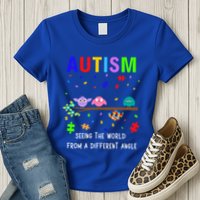 Autism Bird Puzzle Seeing The World From A Different Angle Gift Womens T-Shirt