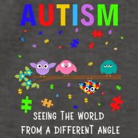 Autism Bird Puzzle Seeing The World From A Different Angle Gift Vector Backpack