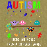 Autism Bird Puzzle Seeing The World From A Different Angle Gift Garment-Dyed Women's Muscle Tee