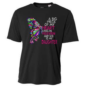 A Big Piece Of My Heart Lives In Heaven She Is My Daughter Cooling Performance Crew T-Shirt