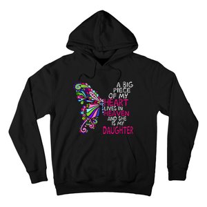 A Big Piece Of My Heart Lives In Heaven She Is My Daughter Hoodie